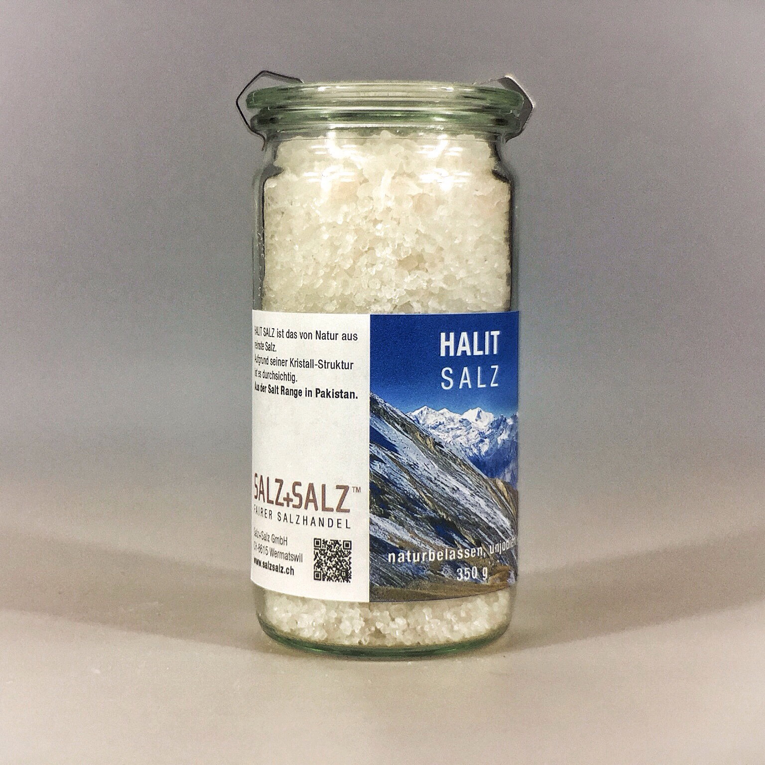 Halit Salz grob gemahlen im Glas 350 g
