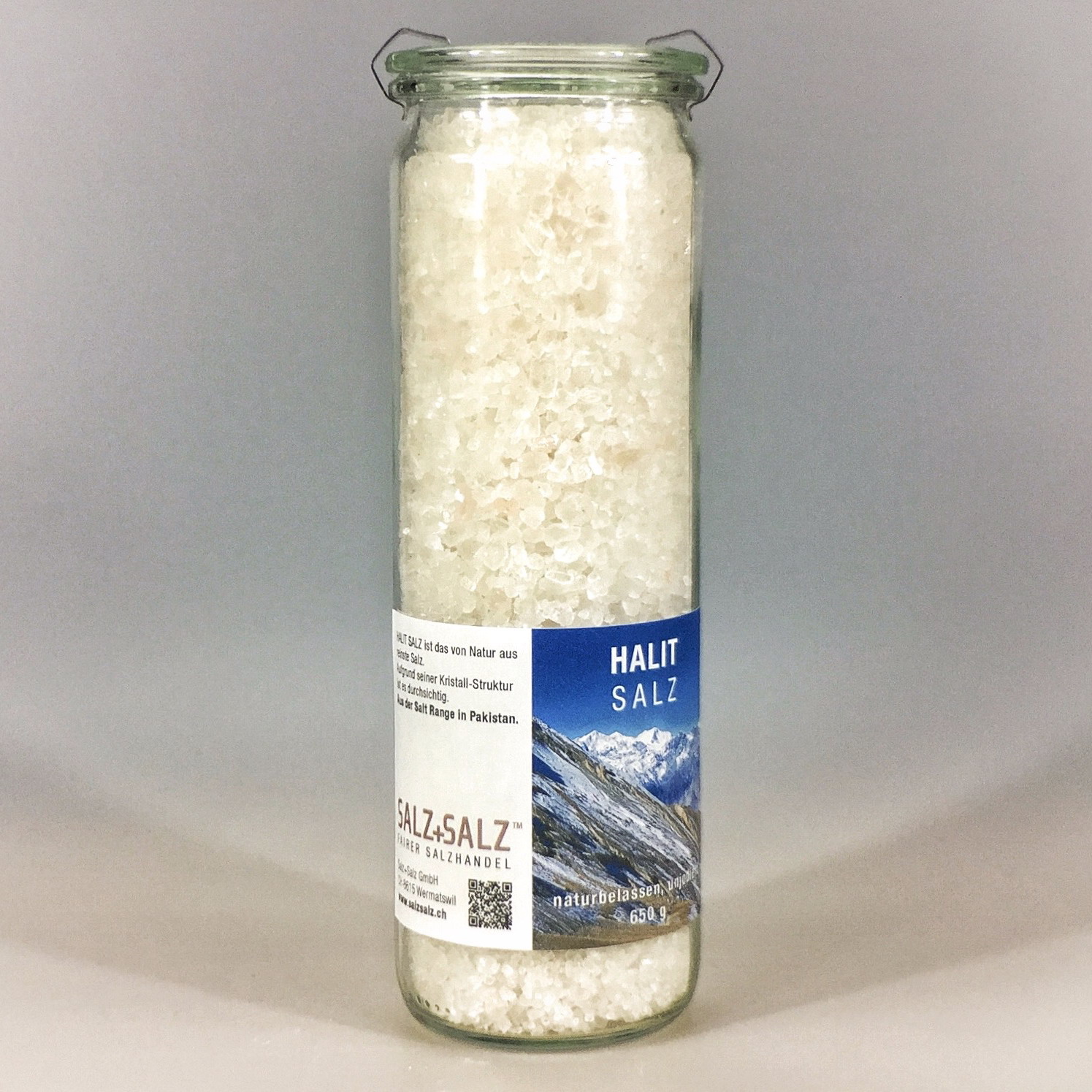 Halit Salz grob gemahlen im Glas 650 g