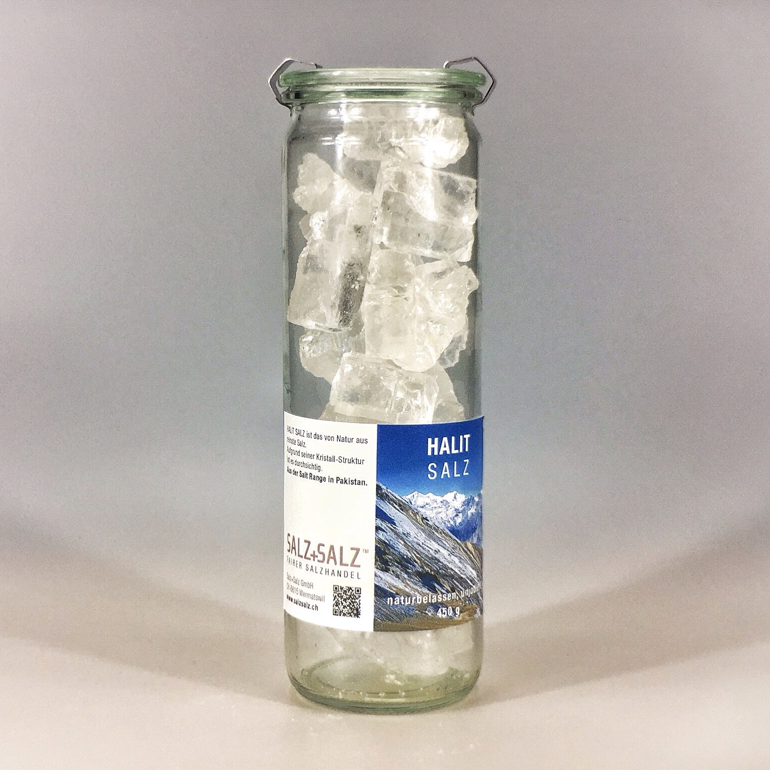 Halit Salzkristalle naturrein im Glas 450 g