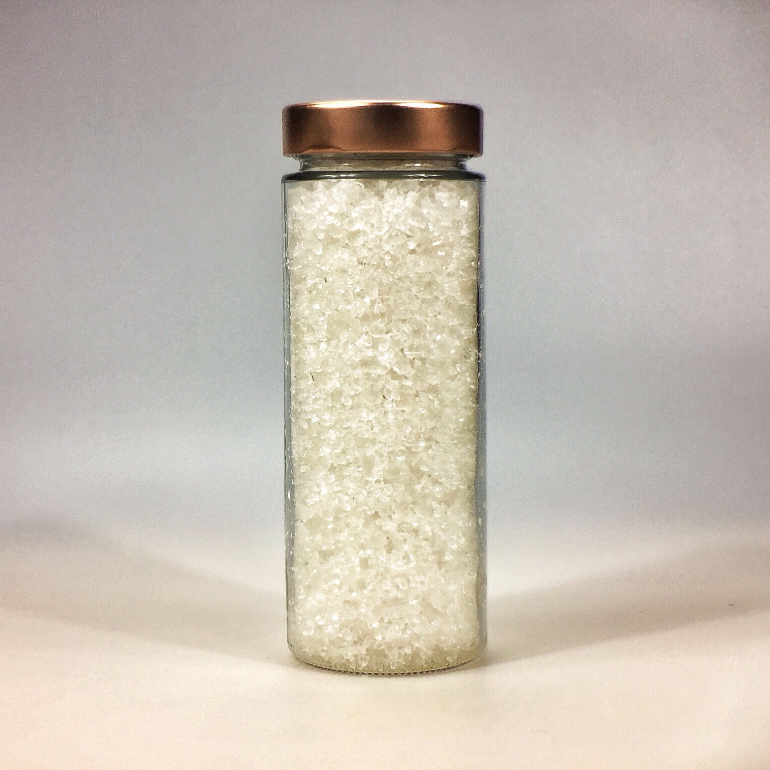 Halit Salz grob für Salzmühle im grossen Glas mit Kupferdeckel