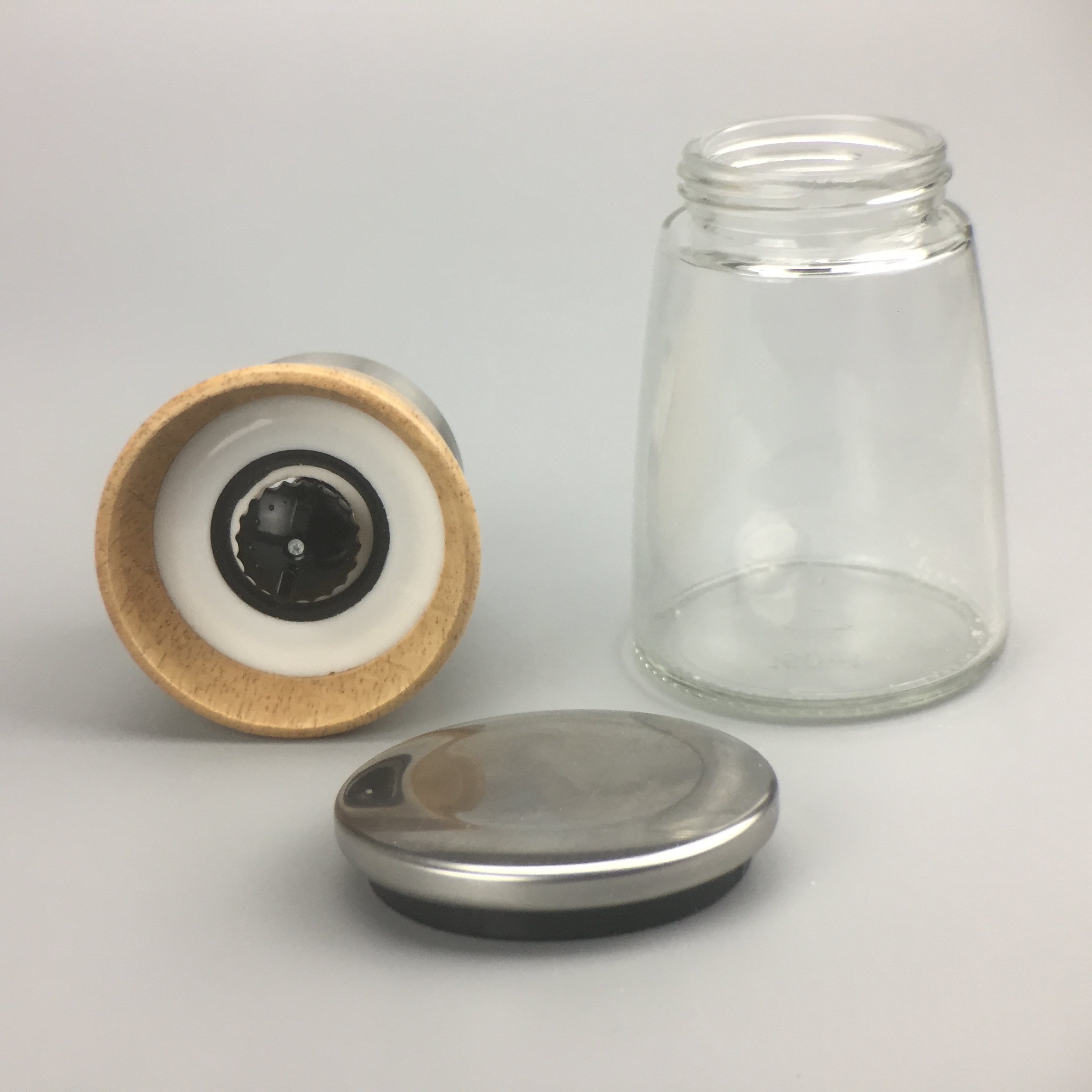 Salzm%C3%BChle mit Keramik-Mahlwerk - Einzelteile